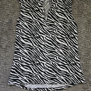 Zebra Print Sleeveless Top